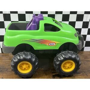 Vintage Little Tikes Rugged Riggz Green Monster Truck Toy USA Made Preschool